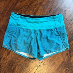 Lululemon Run Times Shorts Teal